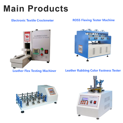 HT-LR Leather Rubbing Color Fastness Tester Dry Wet Rub Test Machine for Leather Plastic Textile Color Transfer Resistance Test