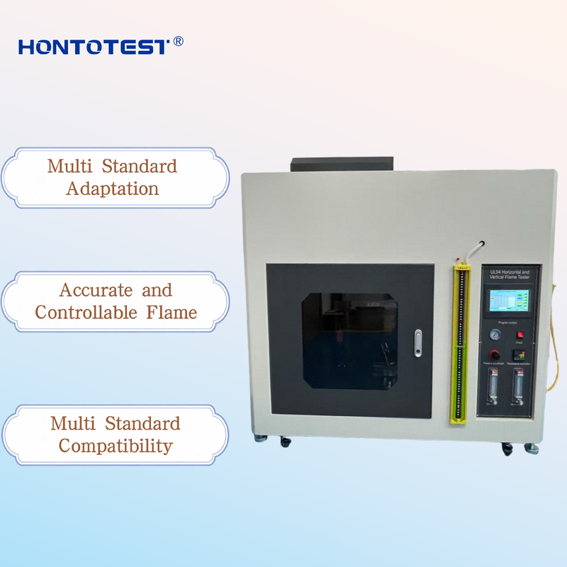 HT-408PT-PL UL94 Plastics Horizontal Vertical Combustion Tester, Compliant with UL94-2006, IEC60695, GB5169, GB2408