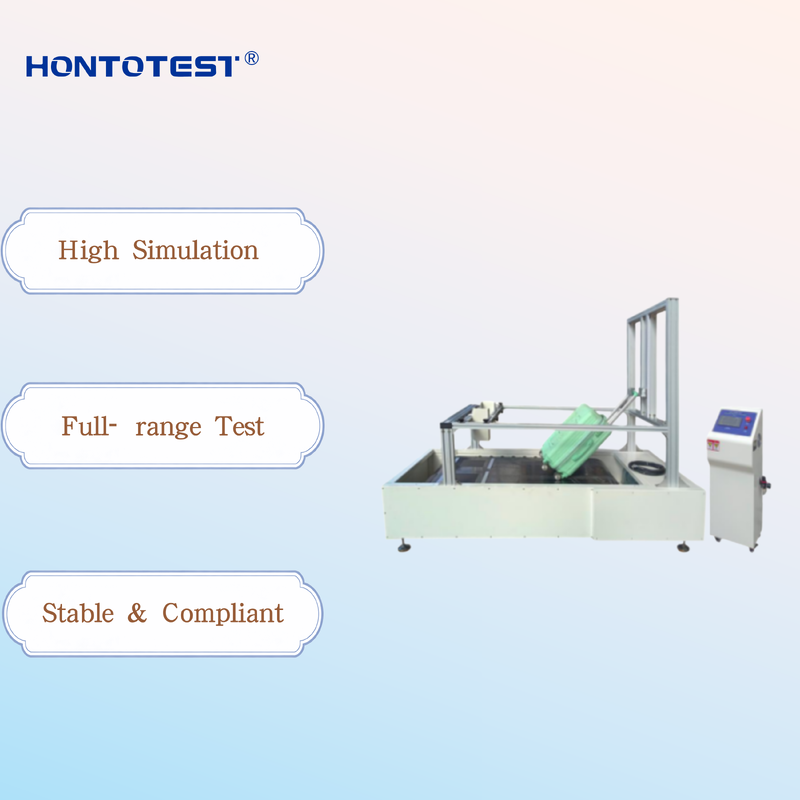 HT-LC Suitcase Walking Bump Tester Luggage Caster Abrasion Durability Test Machine for Travel Bags Wheeled Luggage Performance Evaluation